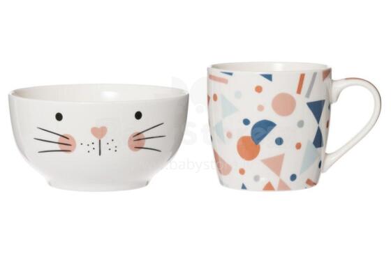 Winteria Mug and bowl cat