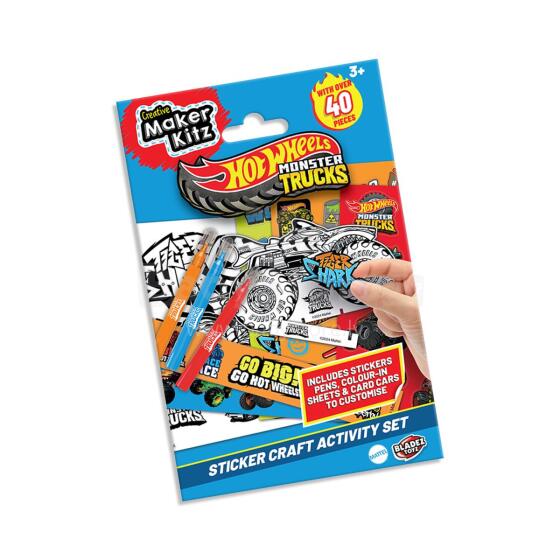 HOT WHEELS MOSTER TRUCKS Набор для творчества с наклейками