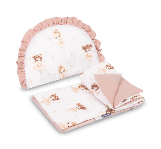 MUSLIN PUSHCHAIR SET BALLERINAS PINK