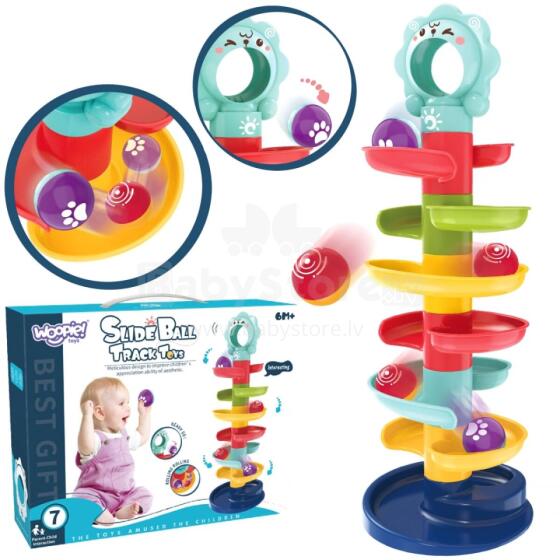 WOOPIE BABY Набор для дорожки для мячей со спиралью + 2 мяча