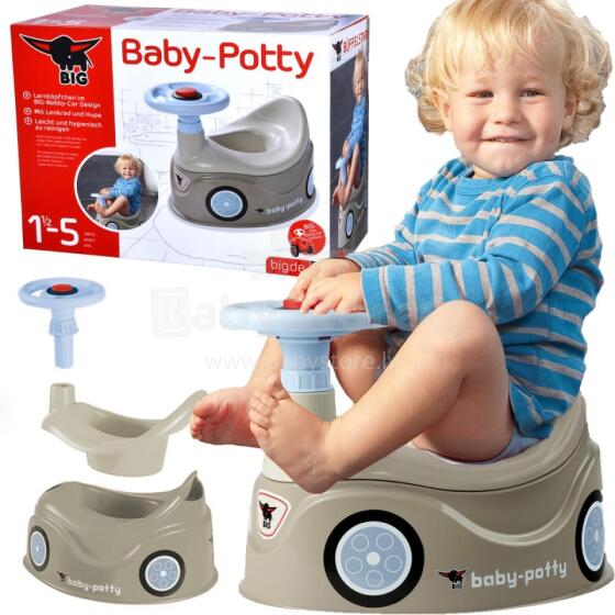 BIG Potty Gray New Bobby Car Car Steering Wheel