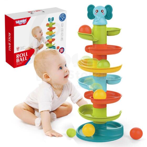 WOOPIE BABY Набор для дорожки с шариками и спиралью + 3 мяча