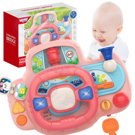 WOOPIE BABY interaktīva automašīnas stūre ar gaismām un skaņu