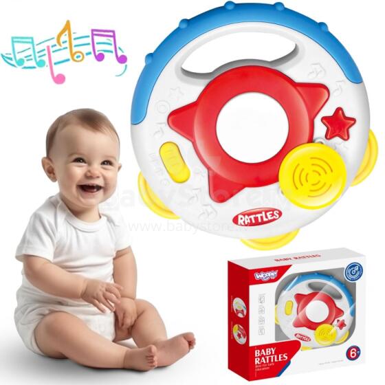 WOOPIE BABY interaktīvā muzikālā rotaļlieta tamburīnam