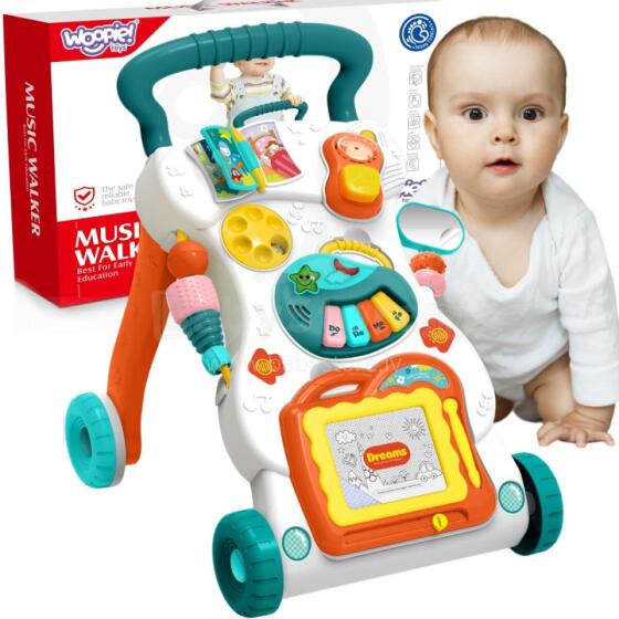 WOOPIE BABY spēlējas staigulīši ar ķēpāšanu