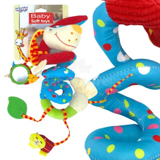 WOOPIE BABY mīksts spirālveida kulons ratiņu gultai suņu izglītojošam rotaļlietām