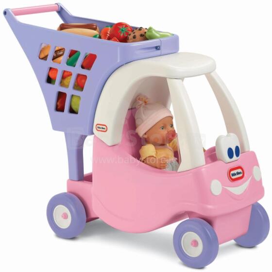 Little Tikes Cozy Coupe розовая детская корзина для покупок