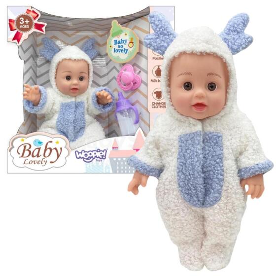 WOOPIE ROYAL bērnu lelle ziemeļbrieža tērpā + aksesuāri 28cm