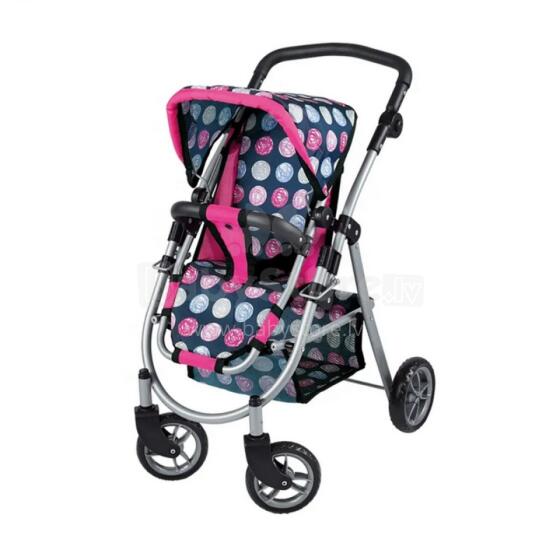 WOOPIE ROYAL Doll Pram Adjustable Seat 4 Wheels