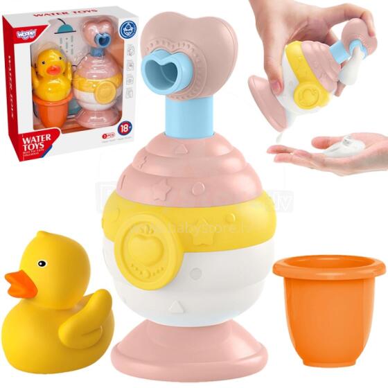 WOOPIE BABY Набор игрушек для ванны: чашка + уточка + дозатор мыла