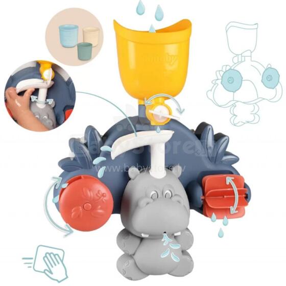 SMOBY Маленькая моторная игрушка для детей Бегемот для купания
