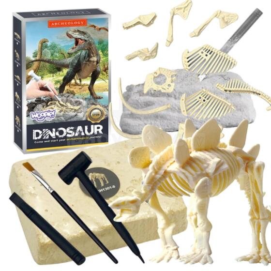 WOOPIE radošā rotaļu dinozaura skeleta arheoloģisko izrakumu komplekts