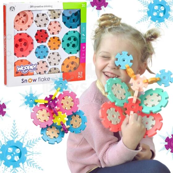 WOOPIE Construction Blocks Waffles Hedgehogs 52 pcs.