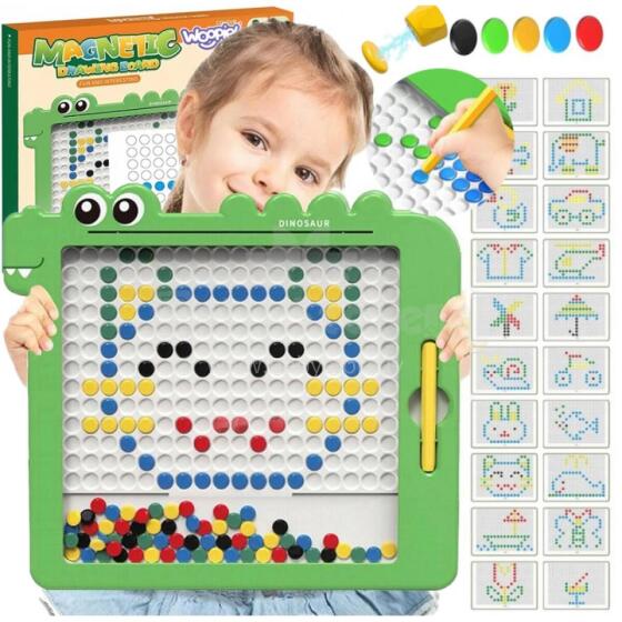 WOOPIE magnētiskais dēlis bērniem Montessori MagPad Dinosaur