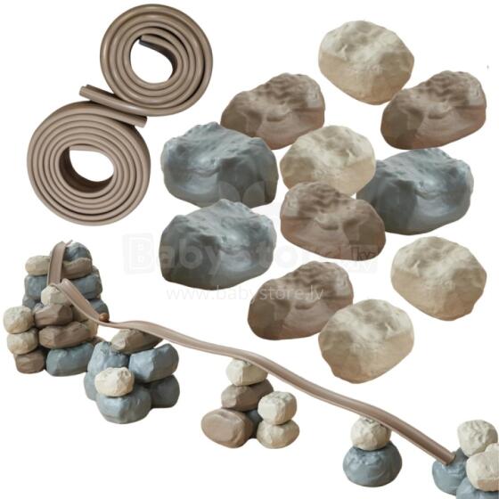 MASTERKIDZ Flexible Ball Track + Rubber Construction Stones 42 pcs.