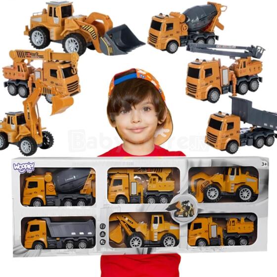 WOOPIE Big Set Construction Cars 6in1