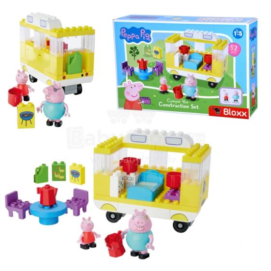 BIG Camper Blocks Peppa Pig Bloxx 54 pcs + 2 figures