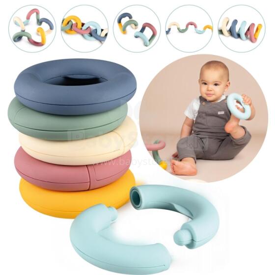 SMOBY Little Educational Discs Puzzle Circles for Children 12 pieces