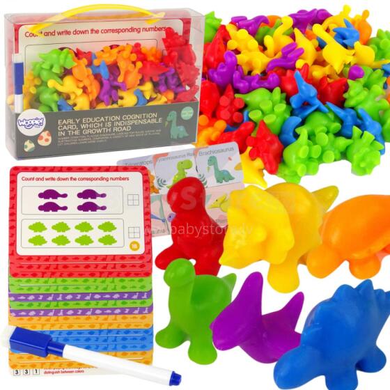 WOOPIE Educational Set Learning to Count Montessori Sorter Dinosaurs 95 pcs.