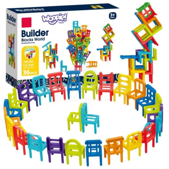Woopie Skill Game Block Puzzle Art.248631  Balancing Chairs 36 pcs.