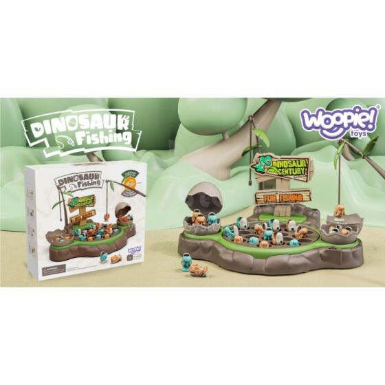 WOOPIE Dinosaur Fish Fishing Game 2 Rods