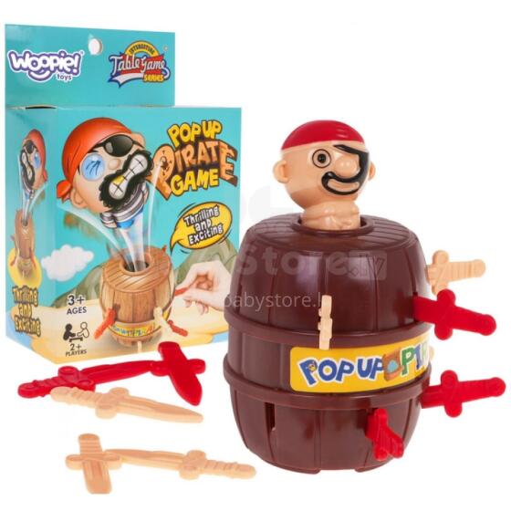 WOOPIE traki lēkājošā pirātu mucas arkādes spēle