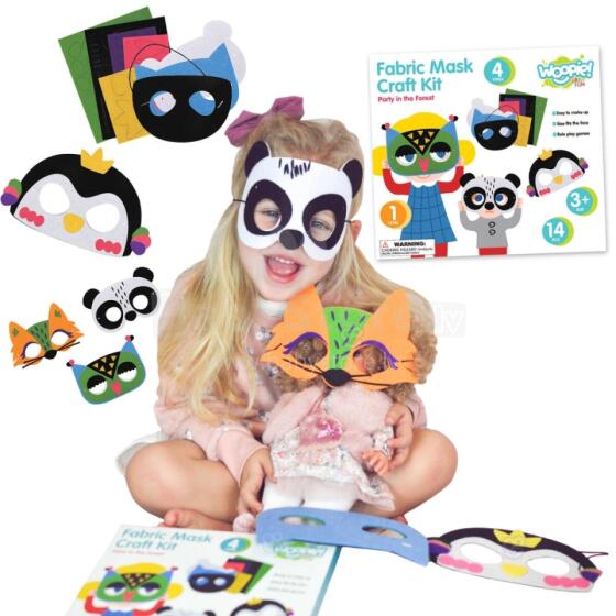 WOOPIE ART&amp;FUN radošais filca masku komplekts, 4 gab.