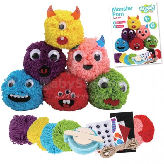 WOOPIE ART&amp;FUN Творческий набор «Сделай монстра» Monster Pom
