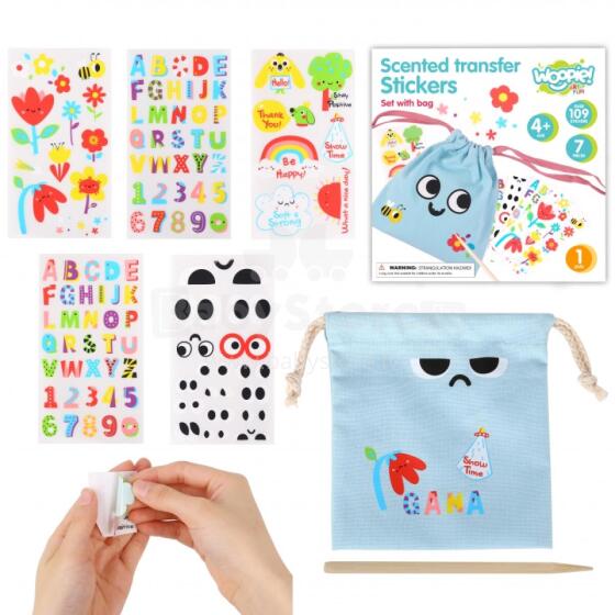 Творческий набор WOOPIE ART&amp;FUN Magic Bag + наклейки для украшения, более 109 шт. (НАБОР ИЗ 10 ШТ.)
