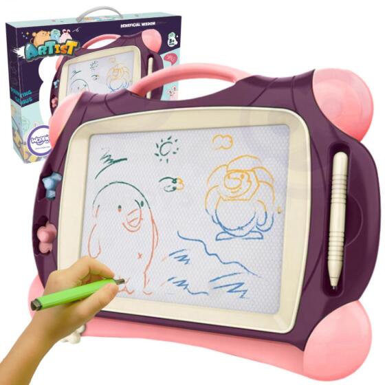 WOOPIE magnētiskā krāsu tāfele + 2 zīmogi violetā krāsā