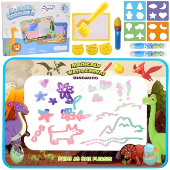 Коврик для рисования на воде WOOPIE Magic XXL с цифрами 100x80 см