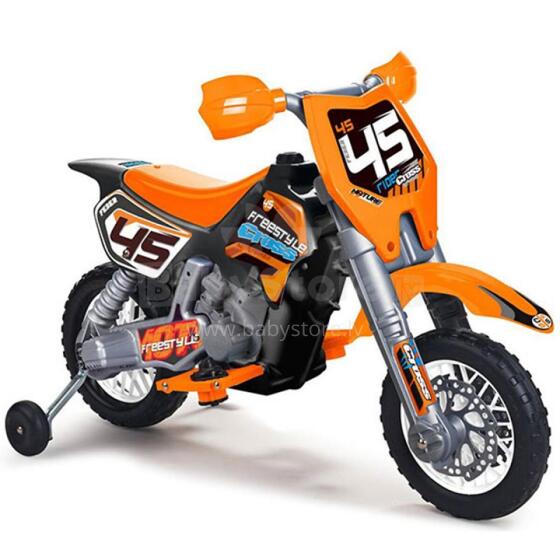 FEBER Orange 6V Battery Cross Motorcycle for Children