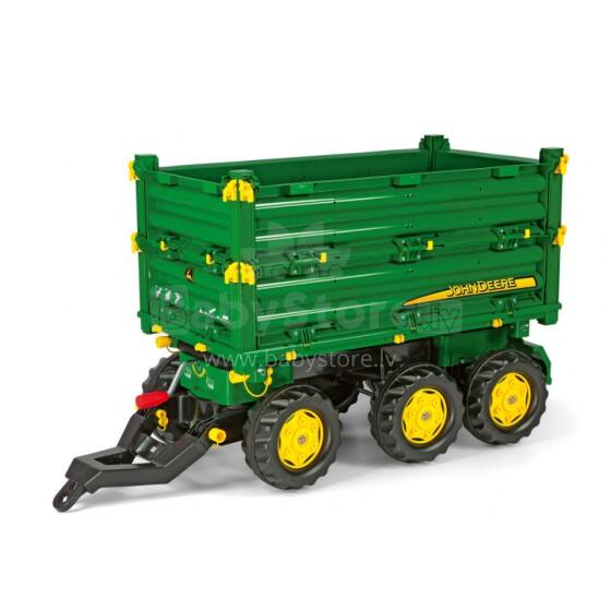Rolly Toys rollyMulti Trailer - Rolly Multi John Deere 3-осный самосвальный прицеп