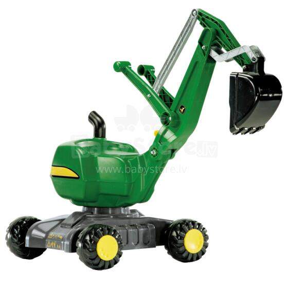 Rolly Toys RollyDigger John Deere ekskavators-riders, zaļš