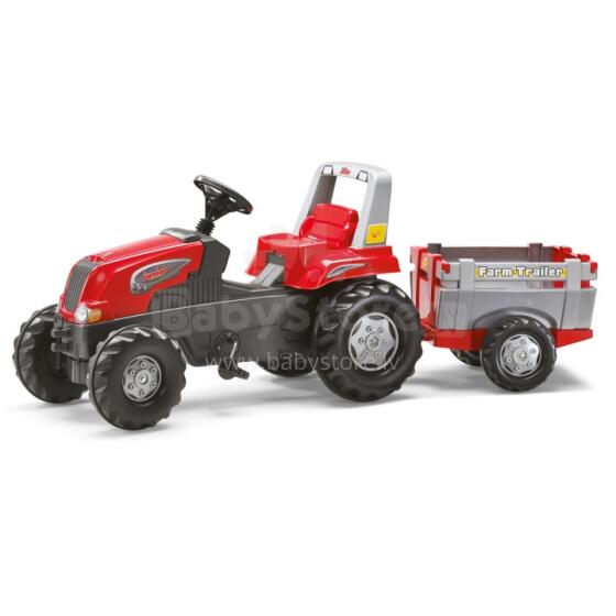 Rolly Toys RollyJunior RT - педальный трактор с прицепом для детей 3-8 лет до 50 кг