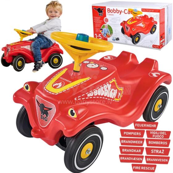 BIG Ride-on Pusher Bobby Car Guard Sound