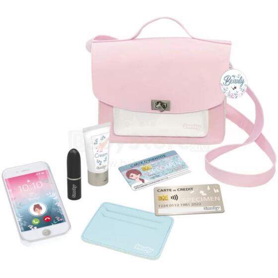 SMOBY Pink My Beauty plecu soma meitenēm + 7 aksesuāri