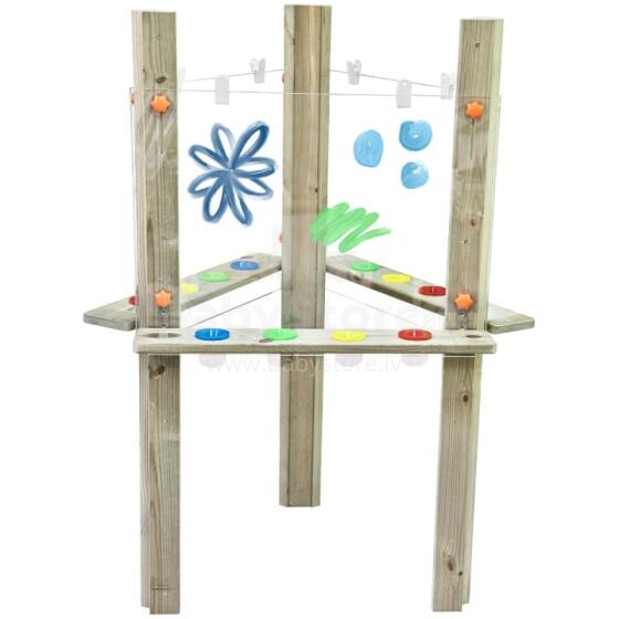 CLASSIC WORLD EDU Transparent Easel Acrylic Board XXL Art Center 3in1