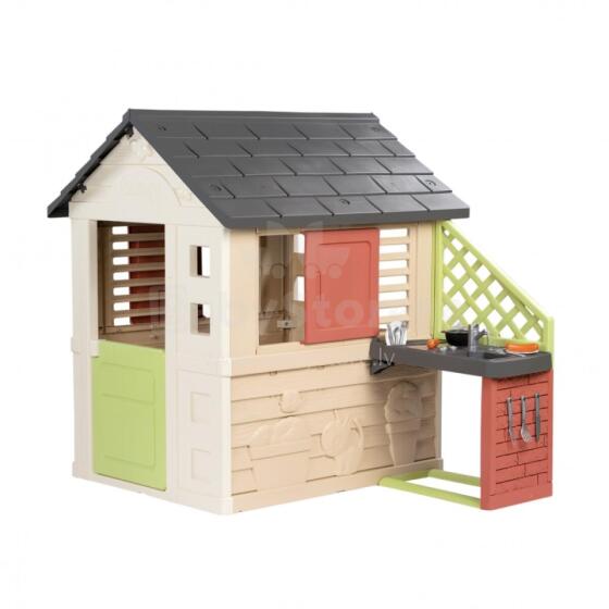 Smoby Nature House with kitchen + 17 accessories