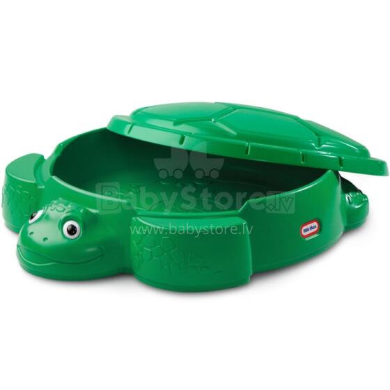 LITTLE TIKES Черепашка песочница игрушечный контейнер с крышкой