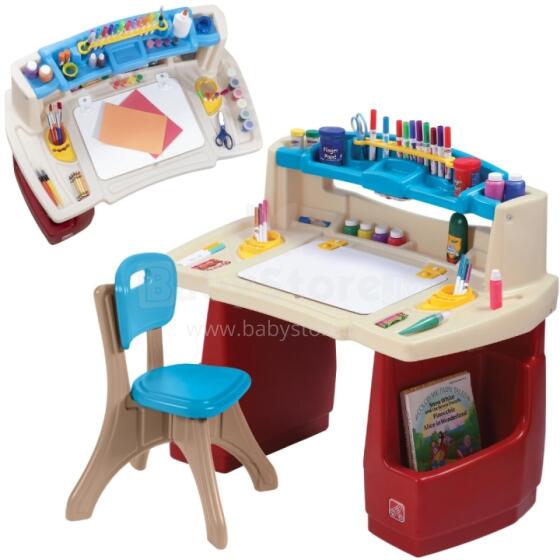 STEP2 Desk with Chair Educational Art Corner Delux