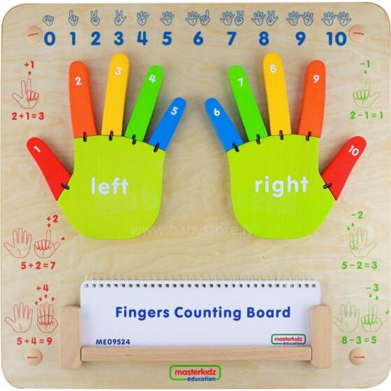 MASTERKIDZ Mācīšanās skaitīt sienas sensorā tāfele Flex Montessori