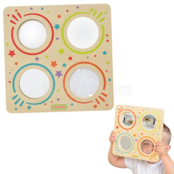 MASTERKIDZ Sensory Board Mirrors and Lenses Montessori Image Curvature