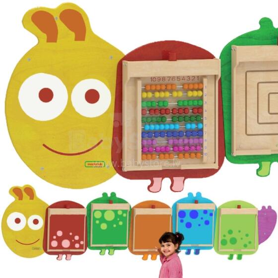 MASTERKIDZ sistēma 5 elastīgu izglītojošu sienas dēļu montāžai - Caterpillar