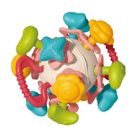 WOOPIE BABY Soft Rattle 4in1 Teether Sensory Toy for Babies 0m+