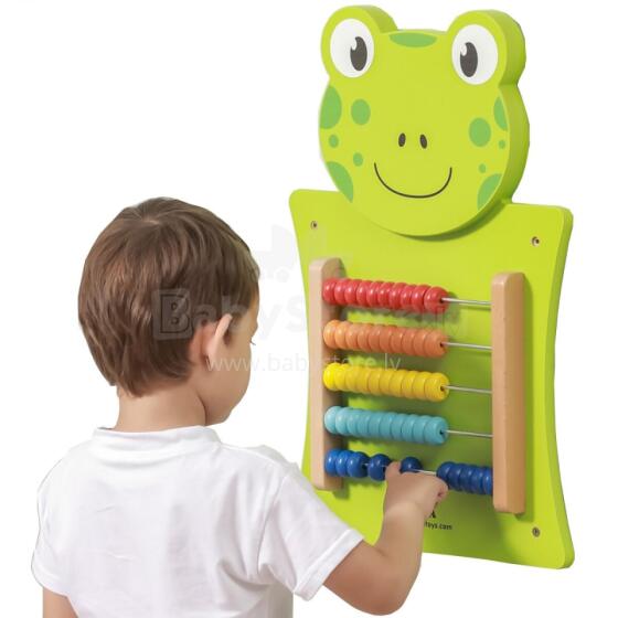 VIGA Деревянная манипуляционная доска Abacus Frog FSC Montessori Certificate