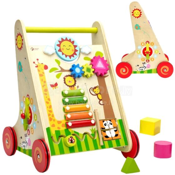CLASSIC WORLD Walker Pusher Multifunctional Wooden