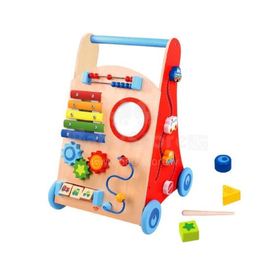 TOOKY TOY Multifunctional Walker Pusher Educational Panel For Children