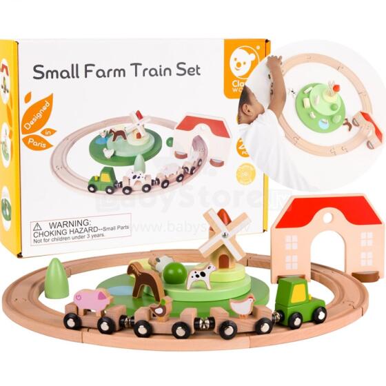 CLASSIC WORLD Wooden Train Farm