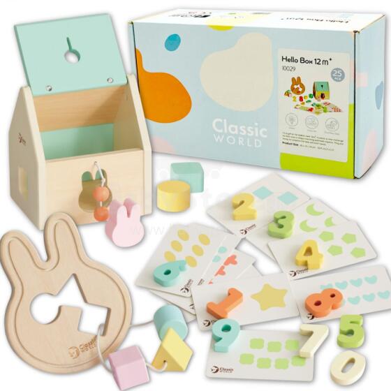 CLASSIC WORLD Pastel Baby Set Box Pirmās mācību rotaļlietas no 12 līdz 18 mēnešiem
